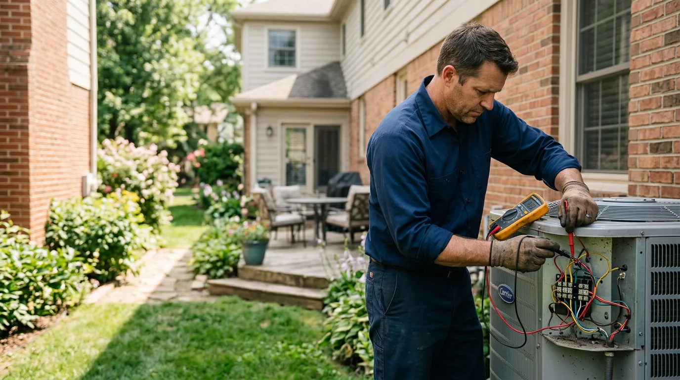 HVAC technician working near Rockwood, TX